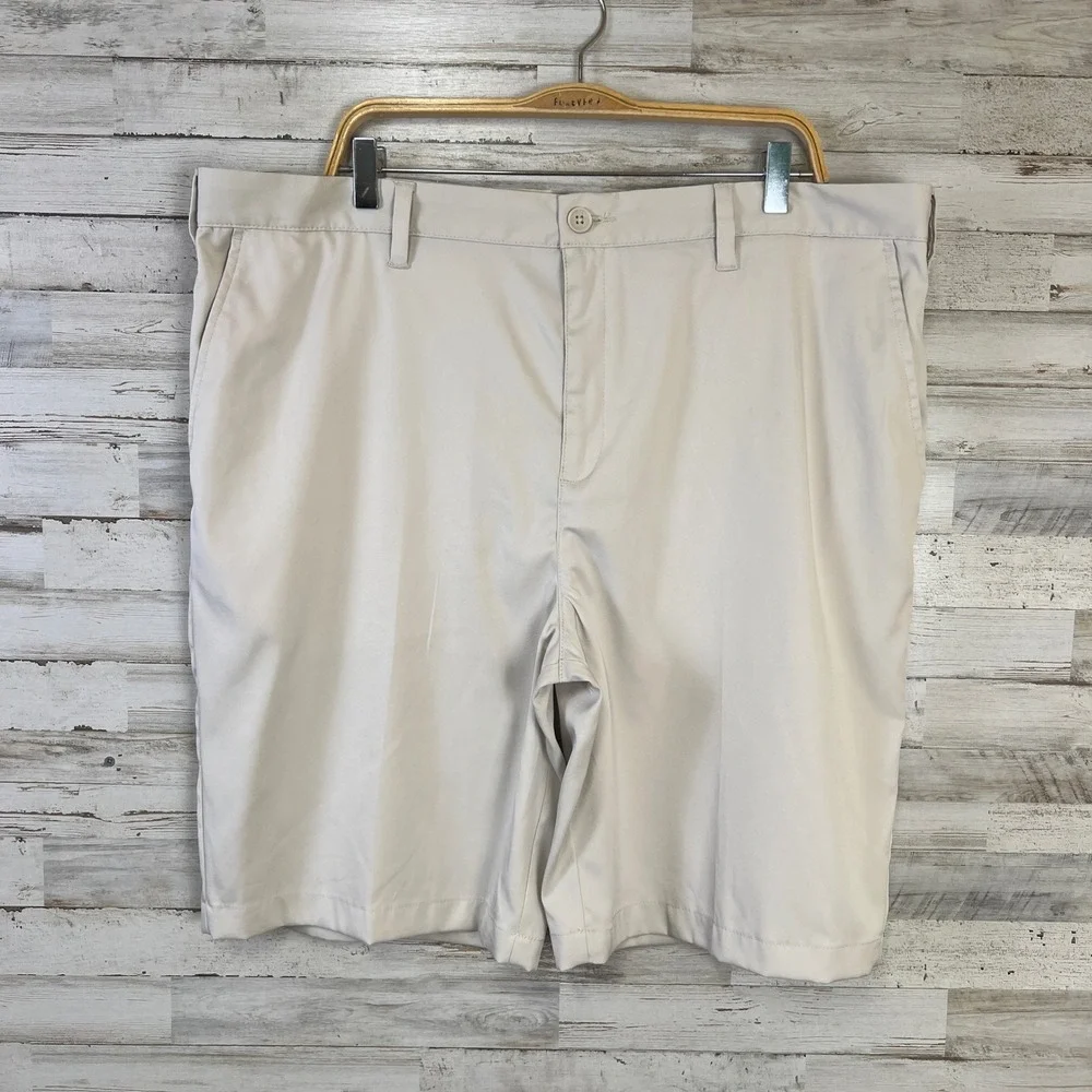 BCG Performance Golf Shorts Men 40 Tan Stretch Outdoors Gorpcore Country Club